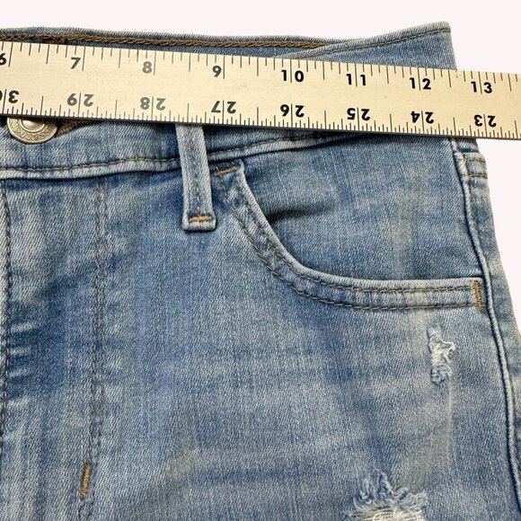 Levi's 720 High Rise Super Skinny Distressed Stretch Denim Womens 26 Roger That - Picture 7 of 11